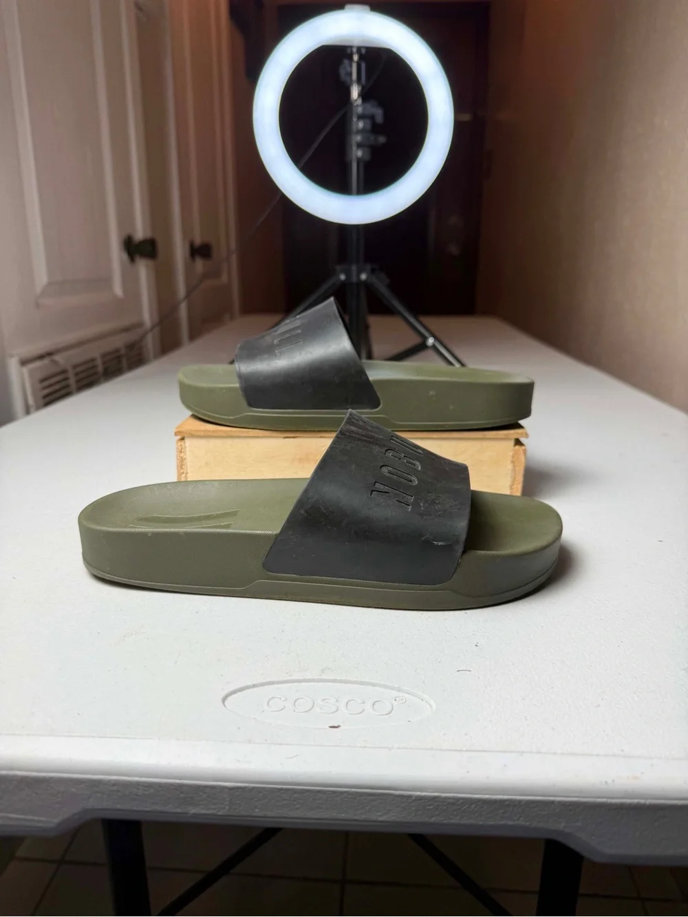 NoBull Slide Unisex Green Black logo Men's 8 Womens 9.5 Comfort Sandal beat